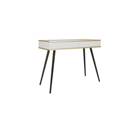 [HFP-001-2576] INSTALLATION SERVICE FOR PHANTOM FURNITURE Oro T102 Vanity Table – White with Black Legs