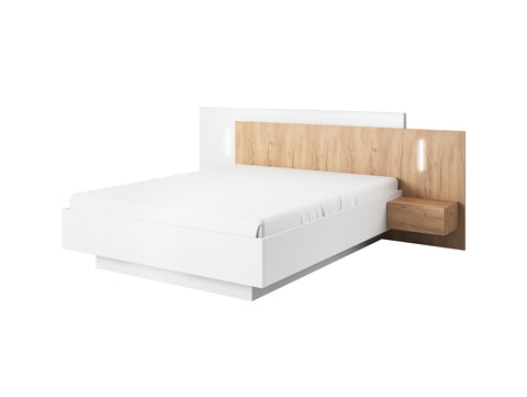 INSTALLATION SERVICE FOR PHANTOM FURNITURE Lask 3D – Bed with Nightstands | White & Craft Oak - No