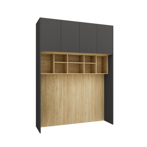 INSTALLATION SERVICE FOR PHANTOM FURNITURE Customizable Bedroom Furniture SLEEP VARIA– Oiled Oak / Graphite