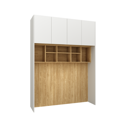 INSTALLATION SERVICE FOR PHANTOM FURNITURE Sleep Varia Bedroom Furniture – Bed Base – Oiled Oak / White Matt – 180 x 200 cm