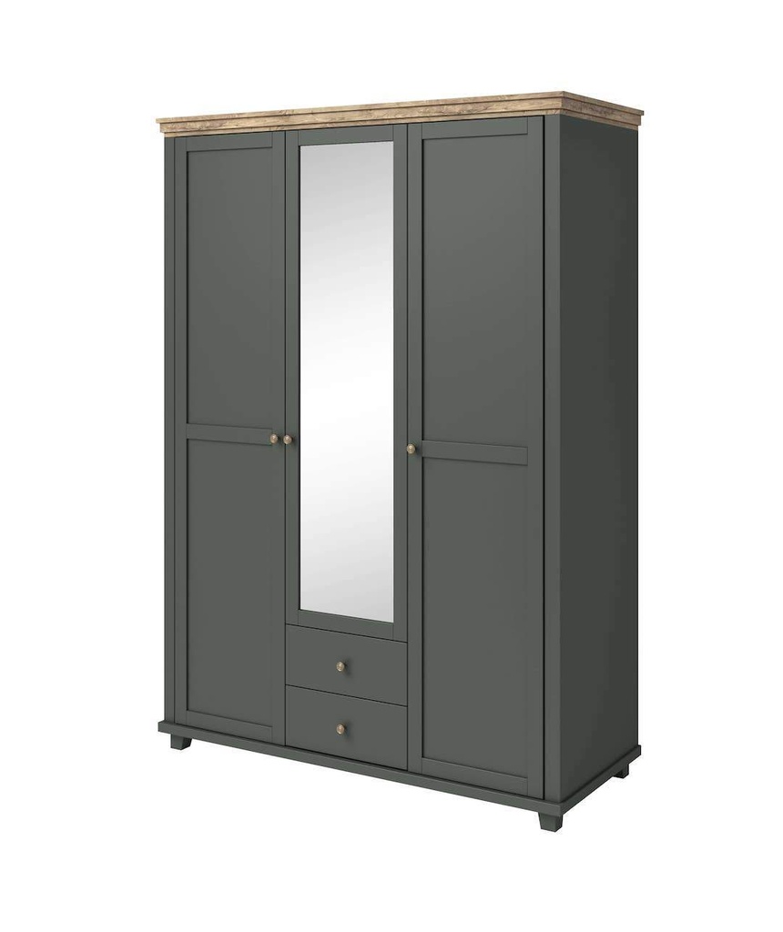[24ZRJU19] INSTALLATION SERVICE FOR Evora 19 - 3 Door Wardrobe 154cm Green / 154cm