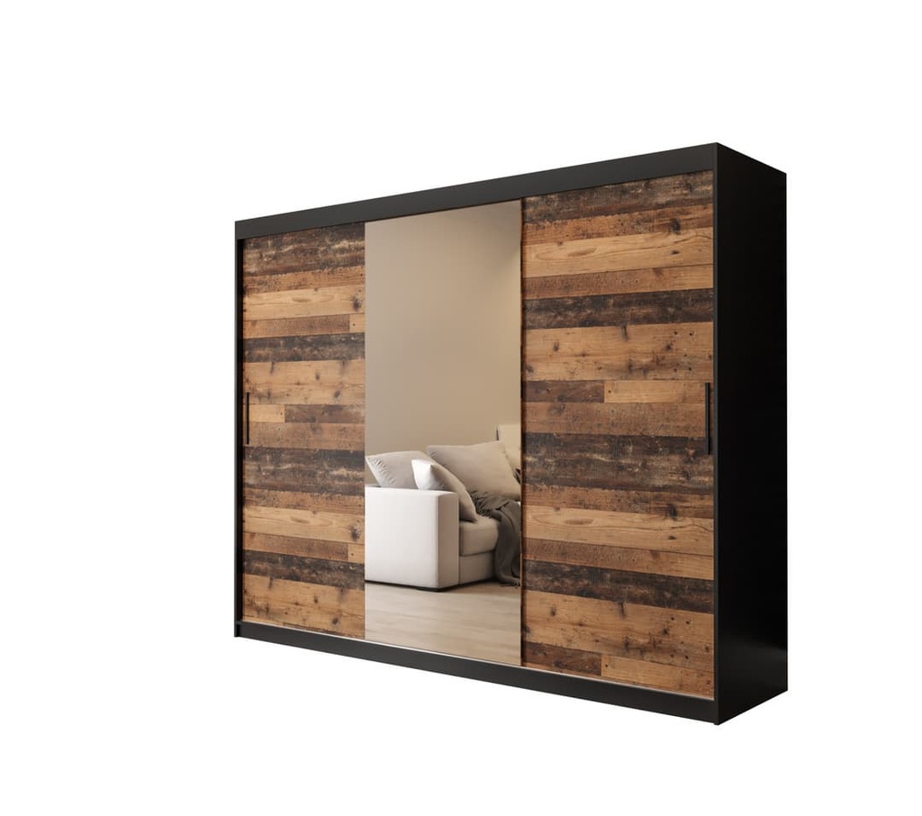 [OLD ST T1 250 CZOL] INSTALLATION SERVICE FOR Tilburg I Sliding Door Wardrobe 250cm Dark Oak / 250cm