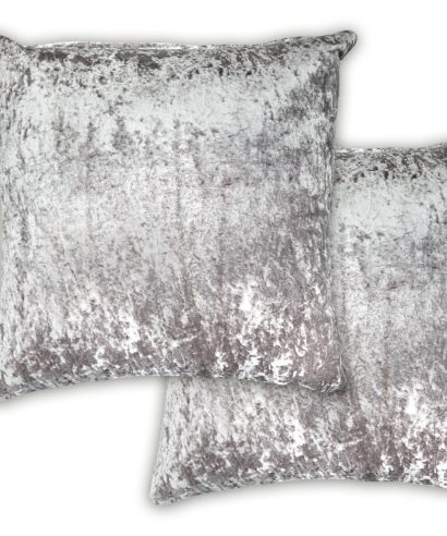 Crushed Velvet Collection – Luxury Cushion Cover in Silver