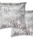 Crushed Velvet Collection – Luxury Cushion Cover in Silver