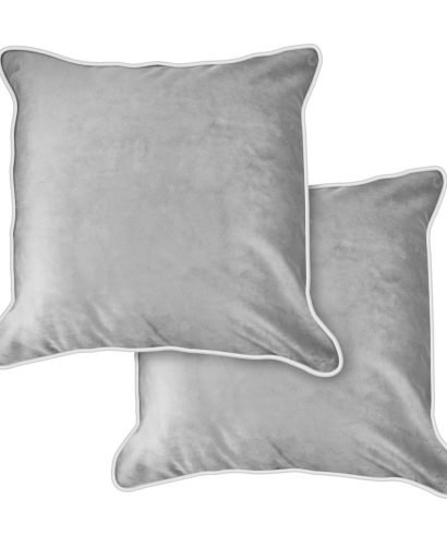 Plush Velvet Collection – Soft Touch Luxury Cushion Cover in Silver