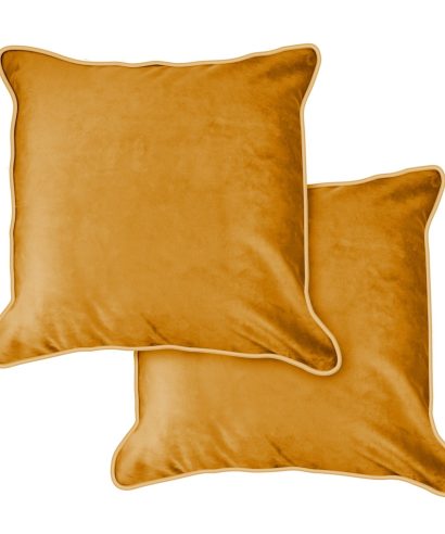 Plush Velvet Collection – Soft Touch Luxury Cushion Cover in Ochre