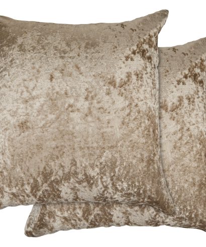 Crushed Velvet Collection – Luxury Cushion Cover in Taupe