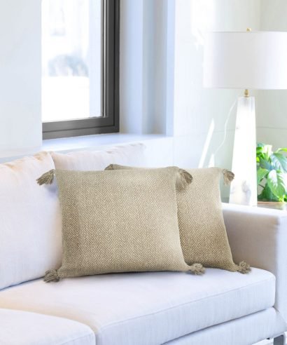Hartley – Recycled Cotton Cushion Cover in Natural