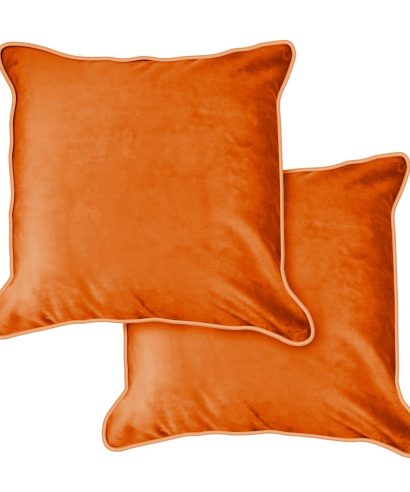 Plush Velvet Collection – Soft Touch Luxury Cushion Cover in Orange