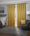 Metro Collection – Thermal Blackout Eyelet Curtains in Ochre