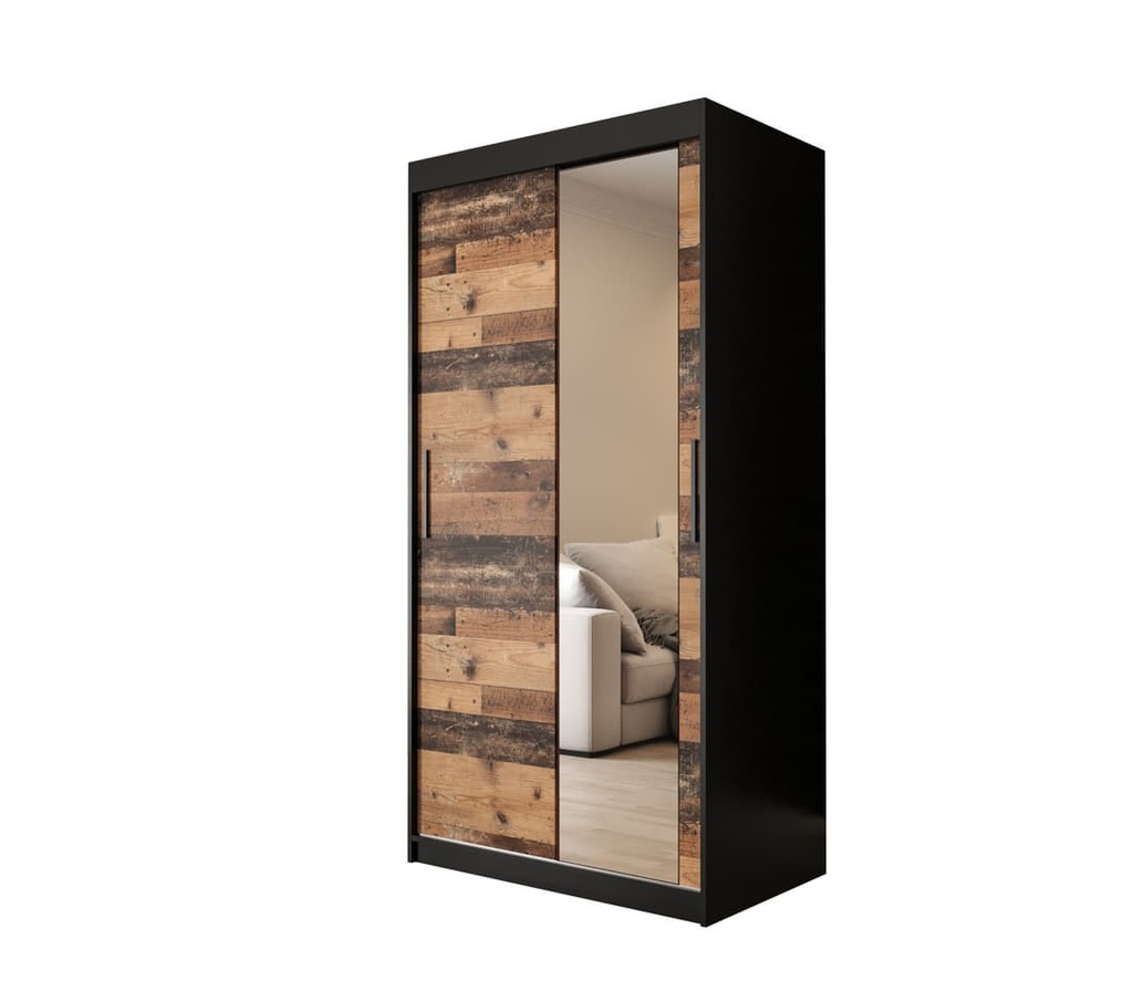 [OLD ST T2 100 CZOL] INSTALLATION SERVICE FOR Tilburg II Sliding Door Wardrobe 100cm Dark Oak / 100cm