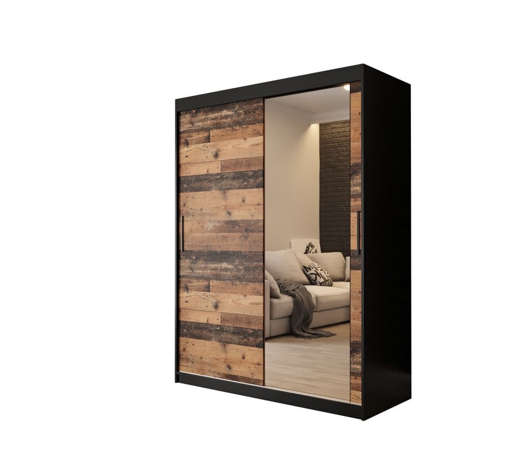 [OLD ST T2 150 CZOL] INSTALLATION SERVICE FOR Tilburg II Sliding Door Wardrobe 150cm Dark Oak / 150cm