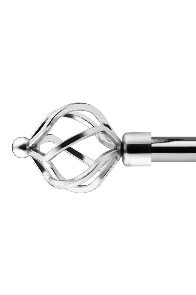 [BIRD120CHR] Cage - Extendable Curtain Pole in Chrome (120-210cm)