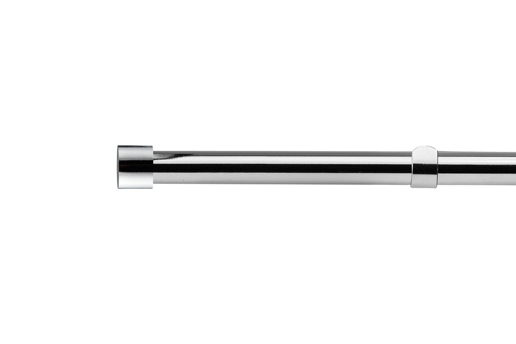 [FULLP120CHR] Fenton - Extendable Curtain Pole in Chrome (120-210cm)