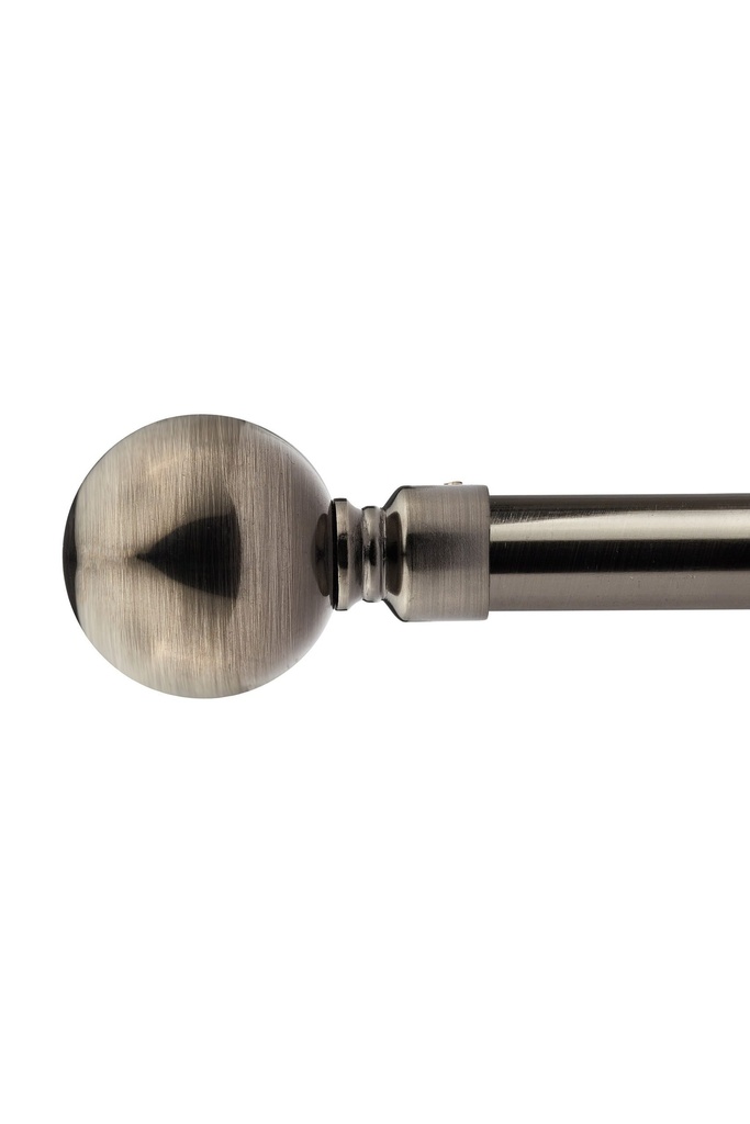 [BAL120BSK] Sphere - Extendable Curtain Pole in Black Silk (120-210cm)