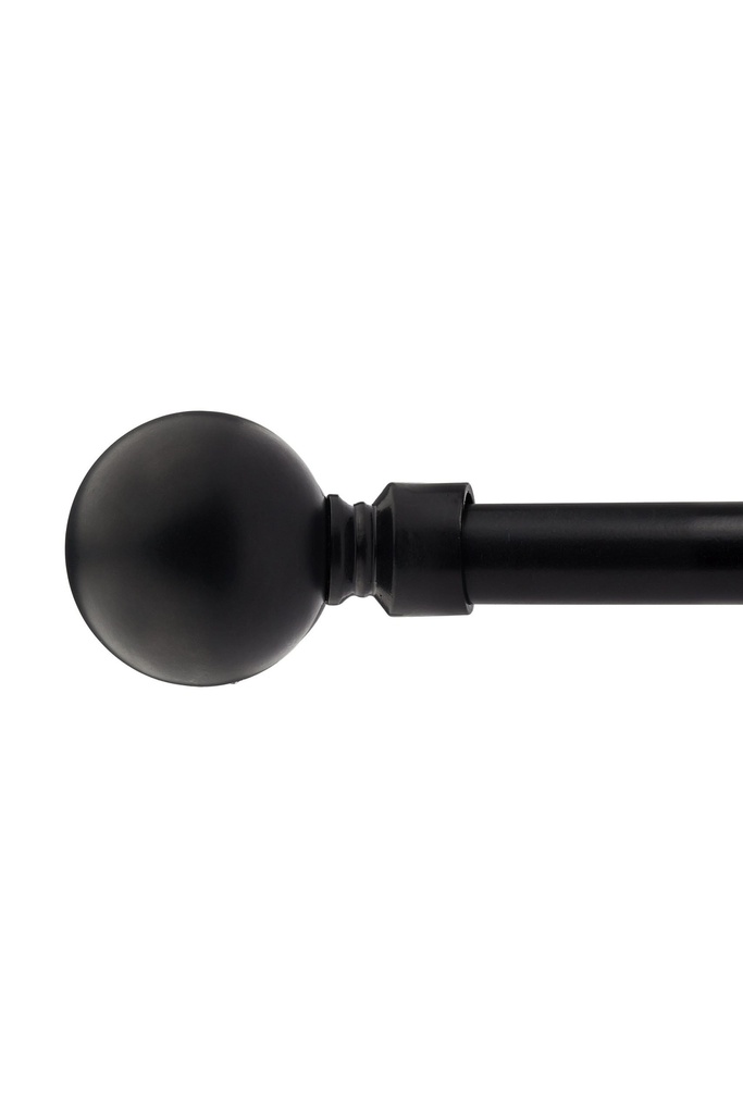 [BAL120MAT] Sphere - Extendable Curtain Pole in Matt Black (120-210cm)