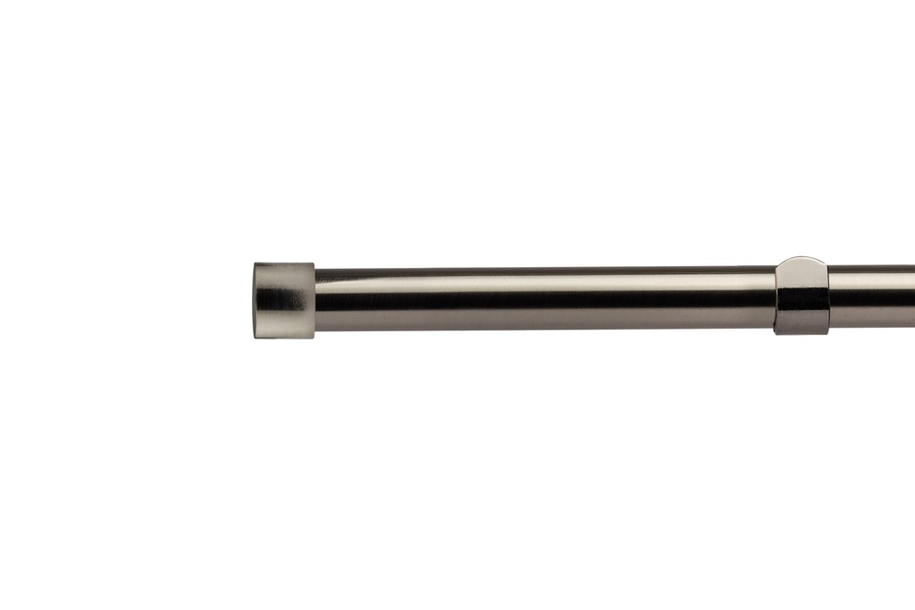 [FULLP120BSK] Fenton - Extendable Curtain Pole in Black Silk (120-210cm)
