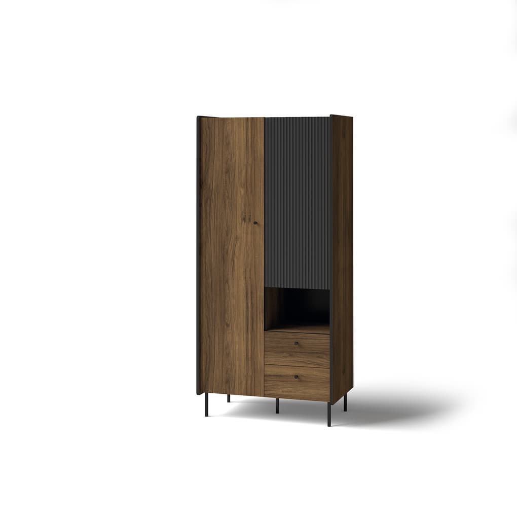 [PRESTIGO-P1] INSTALLATION SERVICE FOR Prestigo Hinged Door Wardrobe 88cm Oak Walnut / 88cm