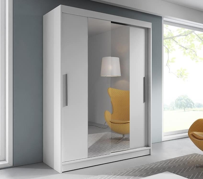 INSTALLATION SERVICE FOR Vista 01 Sliding Mirror Door Wardrobe 150cm in White Matt Oak Sonoma / White Matt / 150cm
