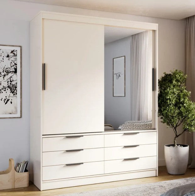 [KERA KR-01 SB] INSTALLATION SERVICE FOR Kera Sliding Door Wardrobe 170cm Beige