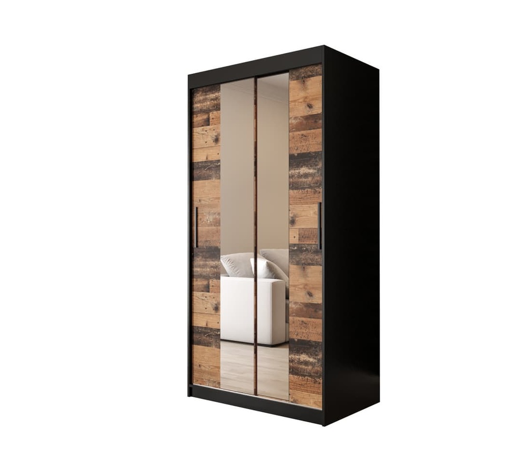 [OLD ST T1 100 CZOL] INSTALLATION SERVICE FOR Tilburg I Sliding Door Wardrobe 100cm Dark Oak / 100cm