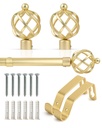 Cage - Extendable Curtain Pole in Gold