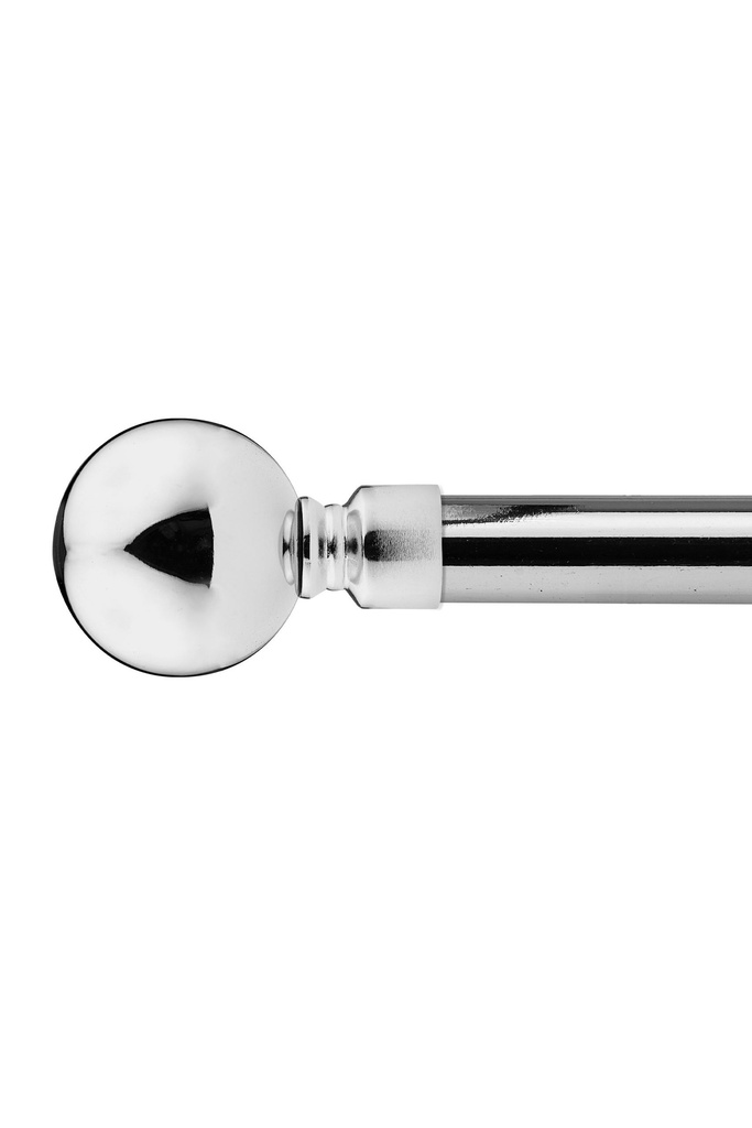 [BAL120CHR] Sphere - Extendable Curtain Pole in Chrome (120-210cm)