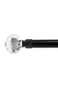 Cristalla - Extendable Curtain Pole in Matt Black