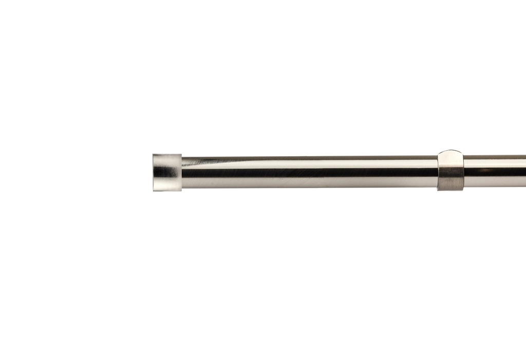 [FULLP120BSIL] Fenton - Extendable Curtain Pole in Brushed Silver (120-210cm)