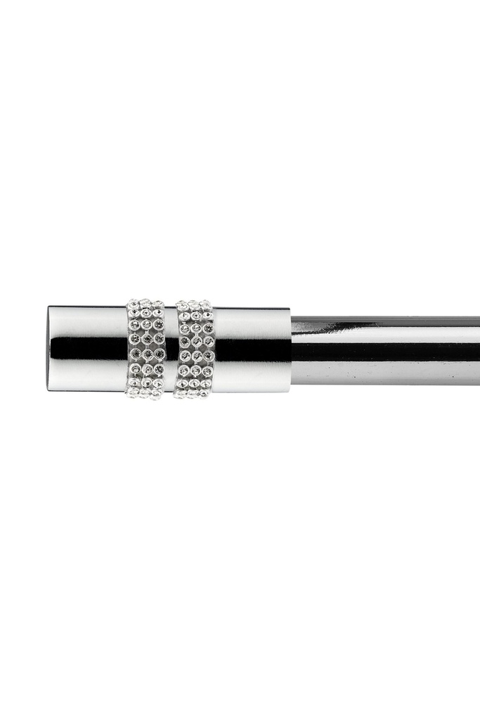 [DIAP120CHR] Sparkle - Extendable Curtain Pole in Chrome (120-210cm)
