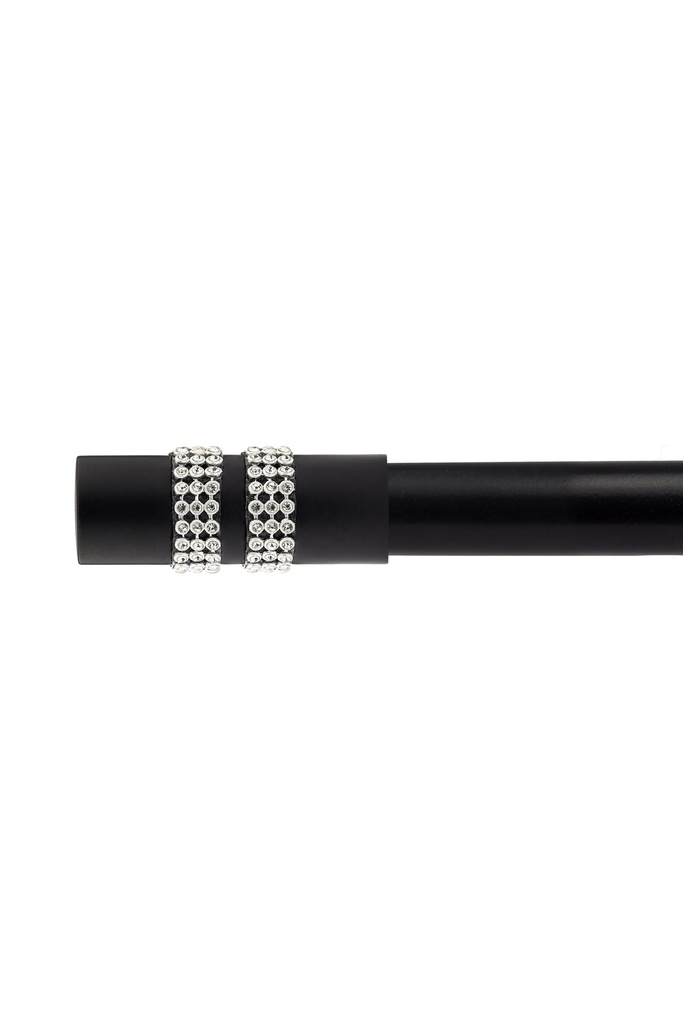 [DIAP120MAT] Sparkle - Extendable Curtain Pole in Matt Black (120-210cm)