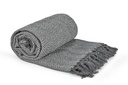 Hartley Recycled Cotton Throw in Silver