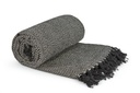 Hartley Recycled Cotton Throw in Black