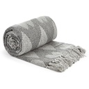 Love Collection - Recycled Cotton Throw in Grey