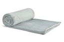 Plush Flannel Fleece Blanket - Super Soft Throw in Silver