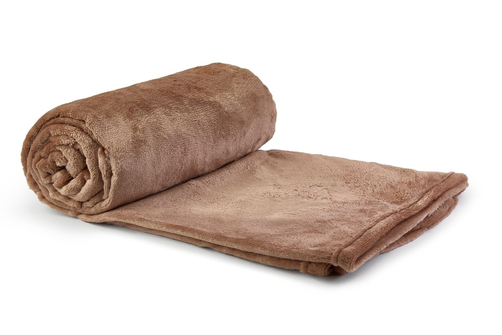 [SNG5060MNK] Plush Flannel Fleece Blanket - Super Soft Throw in Mink (50x60" (127x152cm))