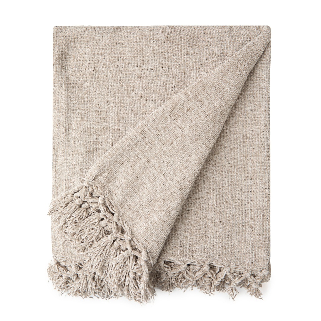 [DARCY5060DGY] Camilla - Chenille Throw in Dove Grey (50x60" (127x152cm))