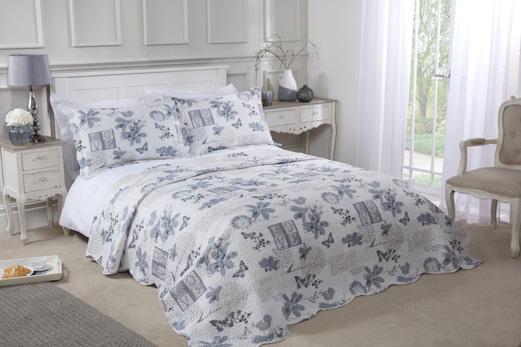 Hemmingway - Quilted Patchwork Bedspread Set