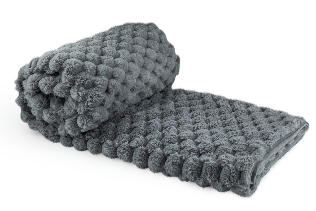 [LUS5060CHA] Leah Deluxe Throw in Charcoal (50x60" (127x152cm))