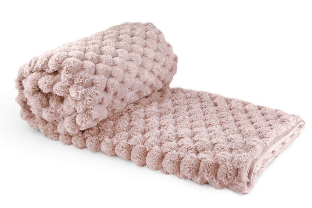 [LUS5060BLS] Leah Deluxe Throw in Blush (50x60" (127x152cm))