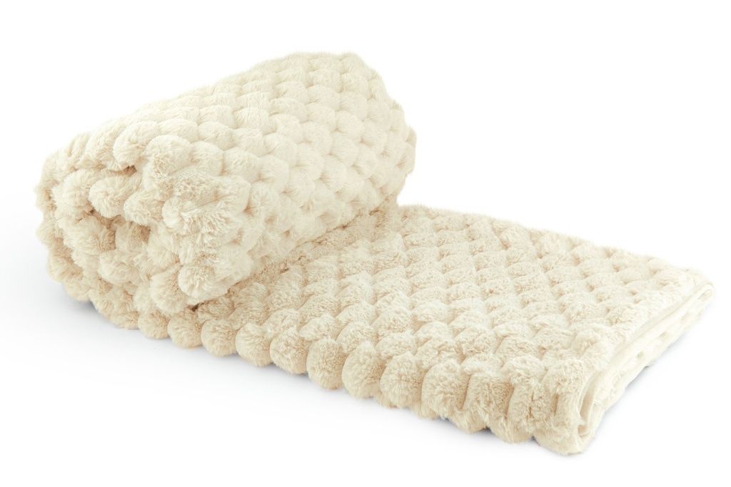 [LUS5060CRM] Leah Deluxe Throw in Cream (50x60" (127x152cm))