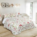 Poppies- Quilted Patchwork Bedspread Set