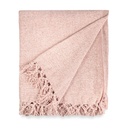 Camilla - Chenille Throw in Blush