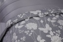 Meadows Collection - Embellished Jacquard Quilted Bedspread Set in Silver