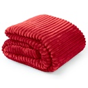 Dahlia - Fleece Throw in Red