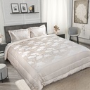 English Garden - Embellished Jacquard Quilted Bedspread Set in Cream