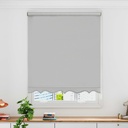 Scalloped Roller Blind in Grey