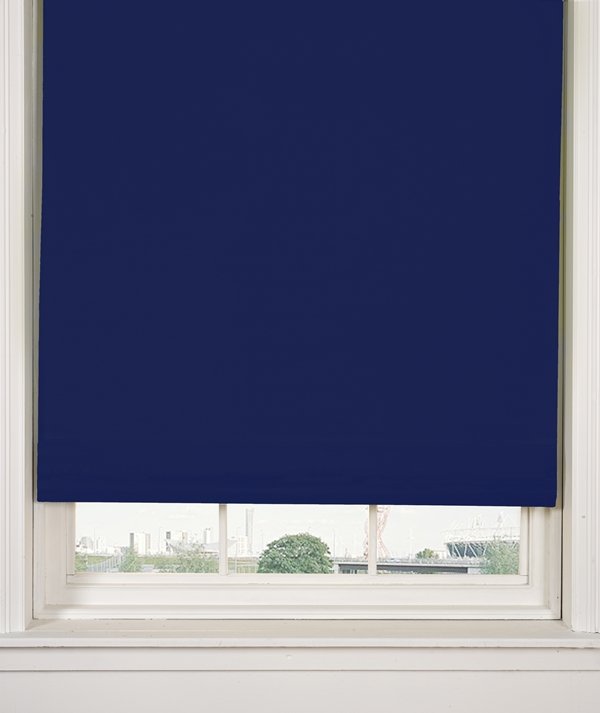 [BAUR1201RBLU] Blackout Roller Blind in Royal Blue (120 x 165cm)