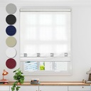 Square Eyelet Roller Blind in White