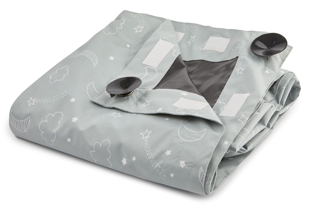 [SNZ1130GREY] Snoozey Portable Kids Blackout Curtain Blind in Grey (Width 100 x Drop 130cm)